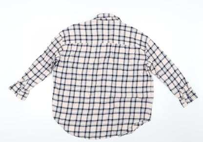 Womens UK Size 8 ASOS Pink Basic Button-Up