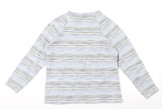 Oasis Womens Blue  Knit Pullover Jumper Size L