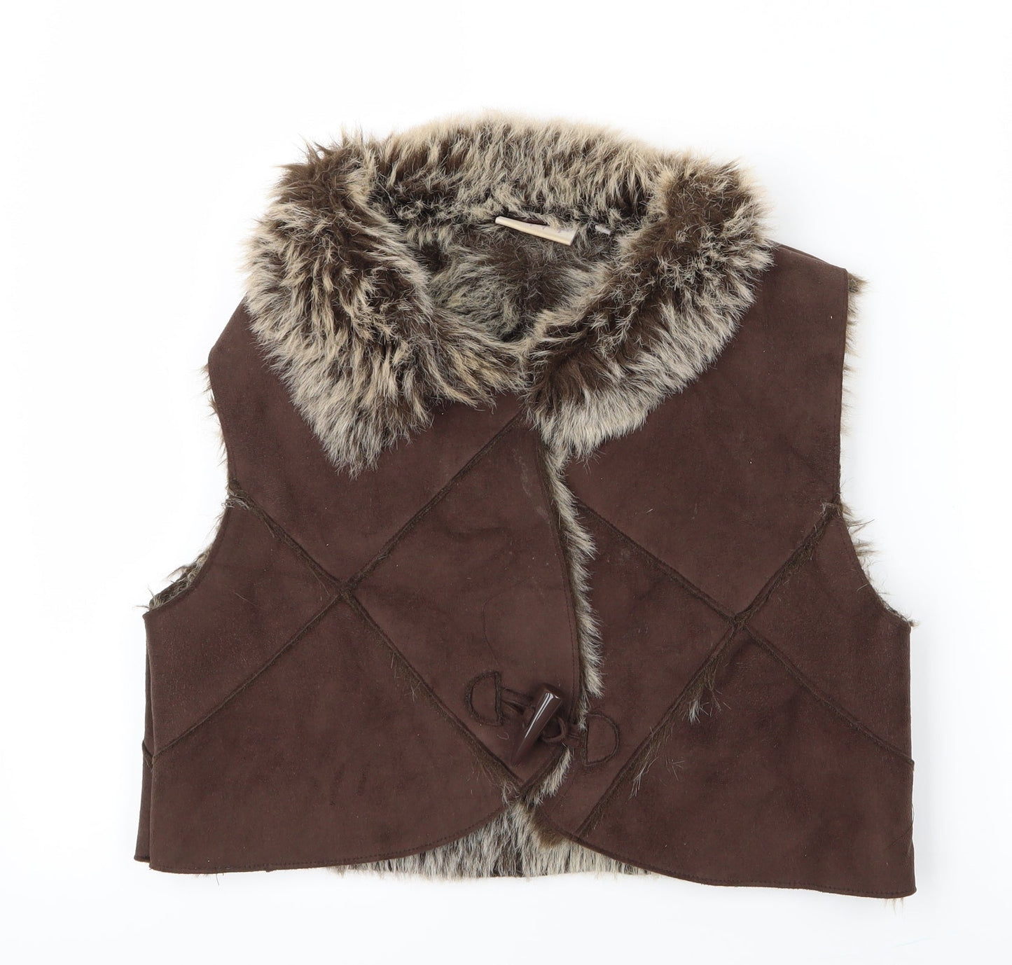 Papaya Womens Brown   Gilet Jacket Size 12