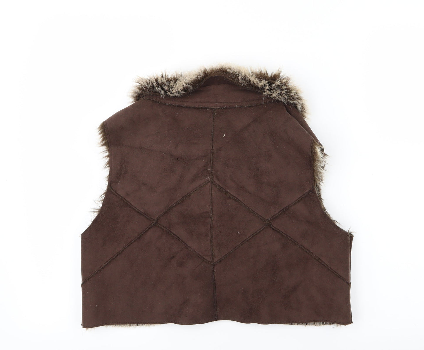 Papaya Womens Brown   Gilet Jacket Size 12