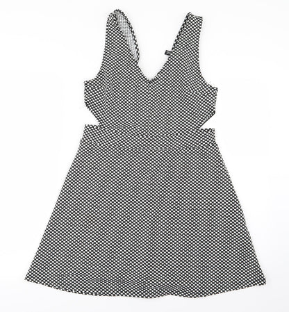 Divided by H&M Womens White Polka Dot  Mini  Size 10