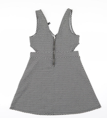 Divided by H&M Womens White Polka Dot  Mini  Size 10