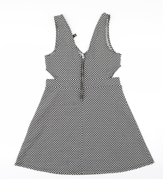 Divided by H&M Womens White Polka Dot  Mini  Size 10