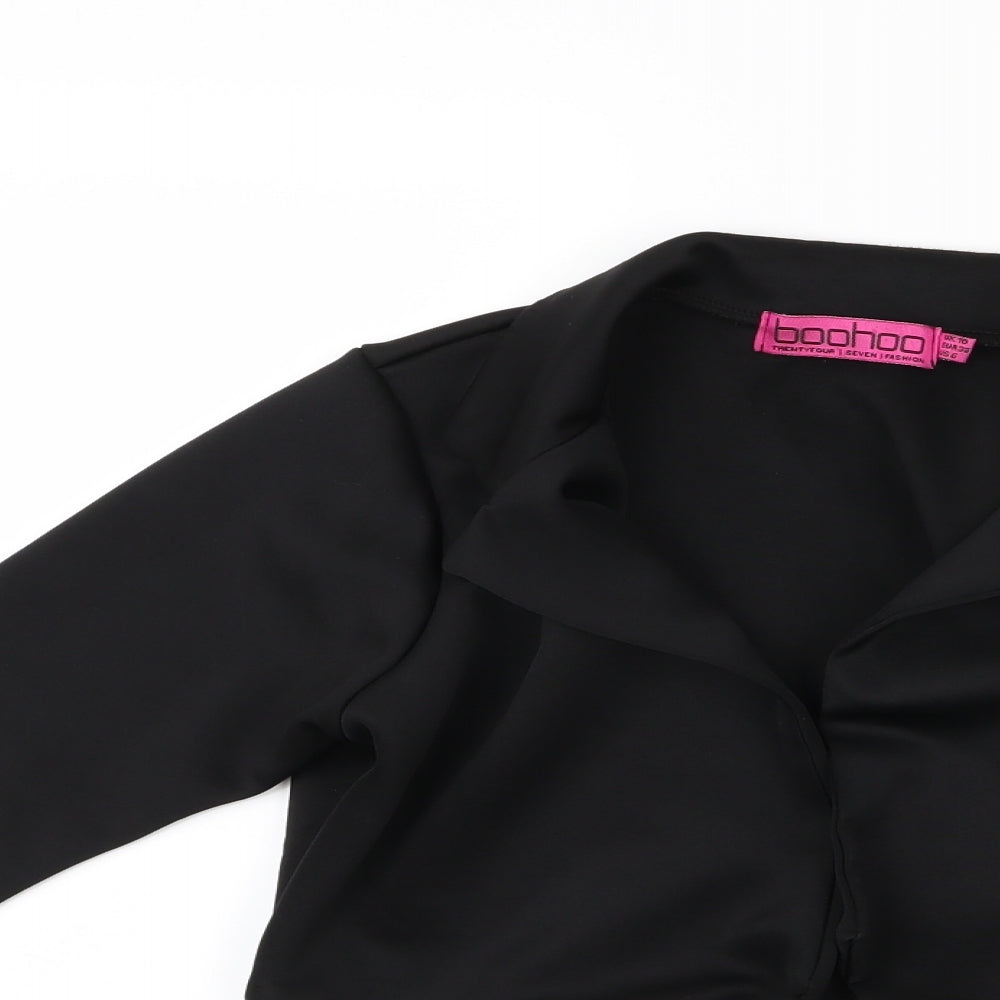 Womens UK Size 10 Boohoo Black Jacket