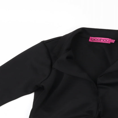 Womens UK Size 10 Boohoo Black Jacket