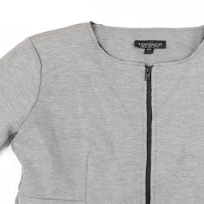 Womens UK Size 10 Topshop Grey Jacket