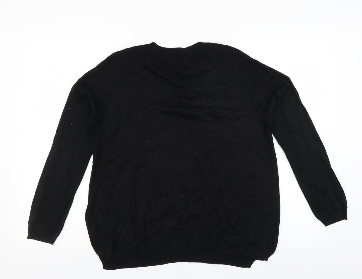 Marks & Spencer Womens Black   Pullover Jumper Size M