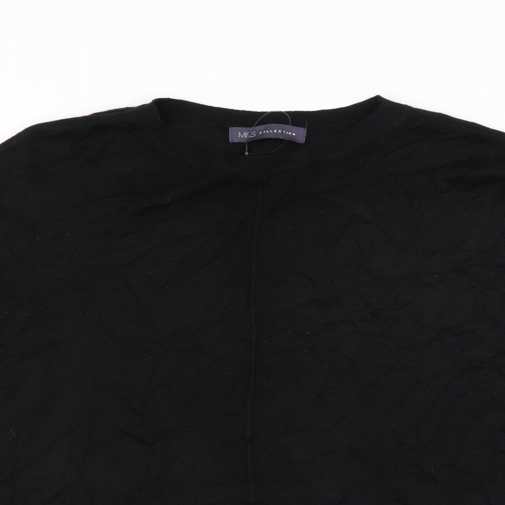 Marks & Spencer Womens Black   Pullover Jumper Size M