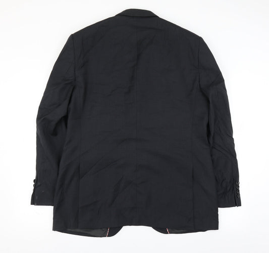 Mens UK Size 42 Howick Regular Black Suit Jacket