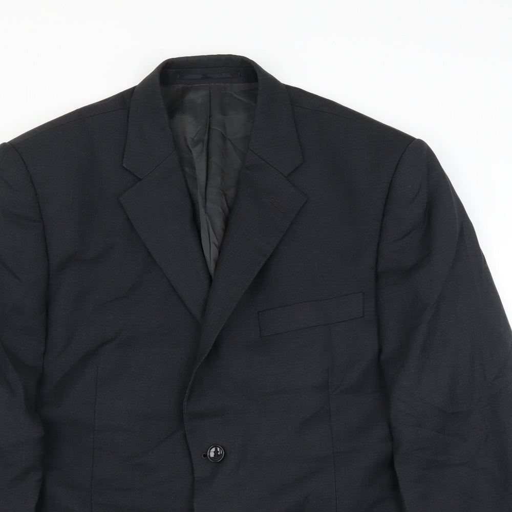 Mens UK Size 42 Howick Regular Black Suit Jacket