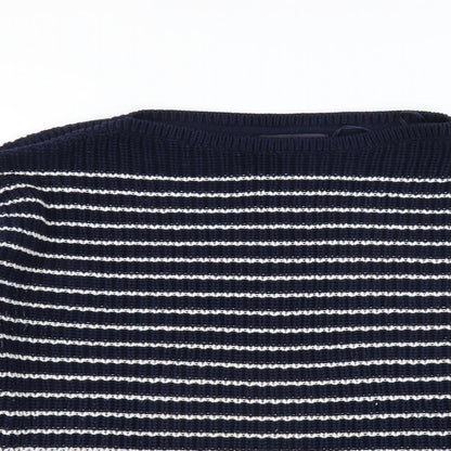Marks and Spencer Womens Blue Striped  Pullover Jumper Size L