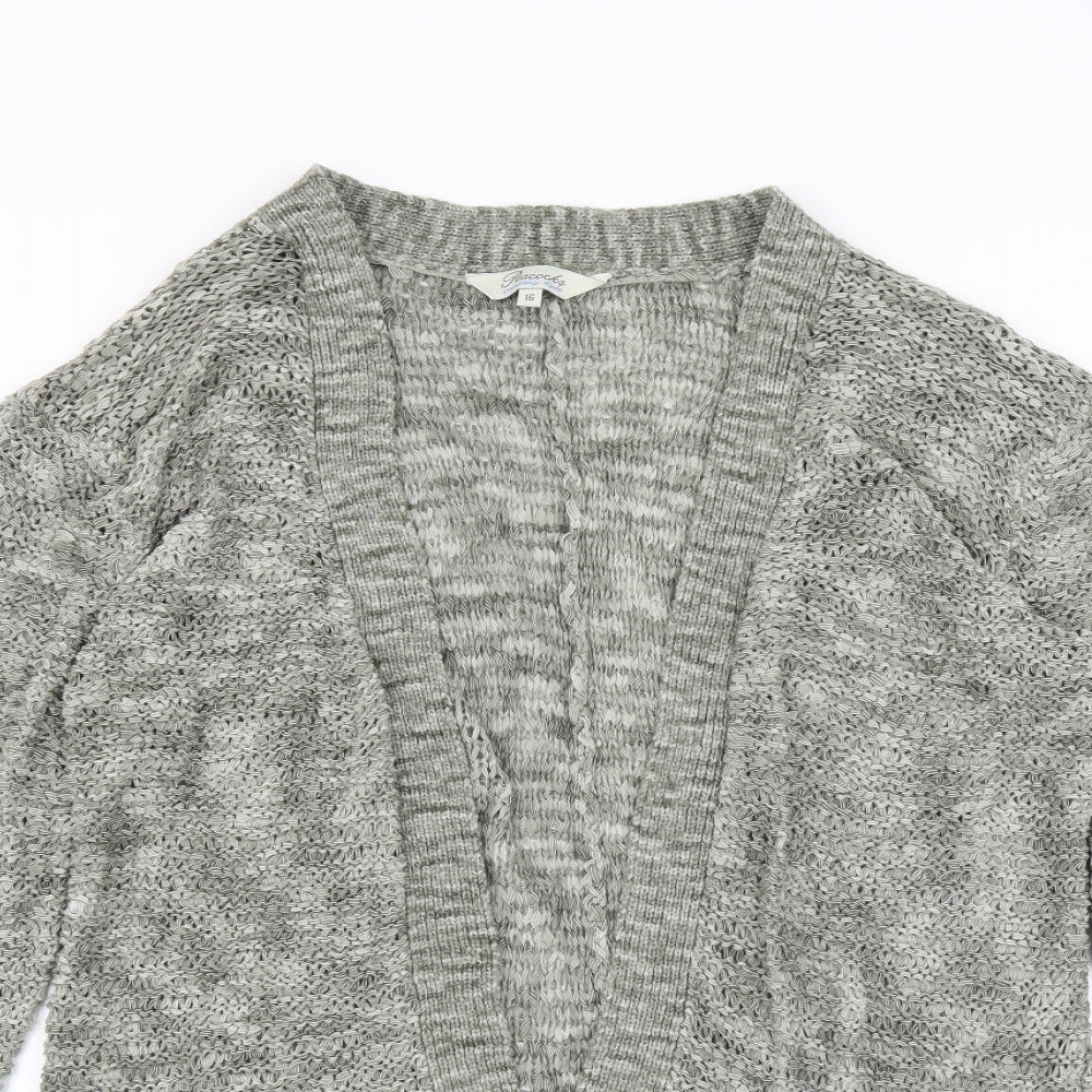 Peacocks Womens Green   Cardigan Jumper Size 16