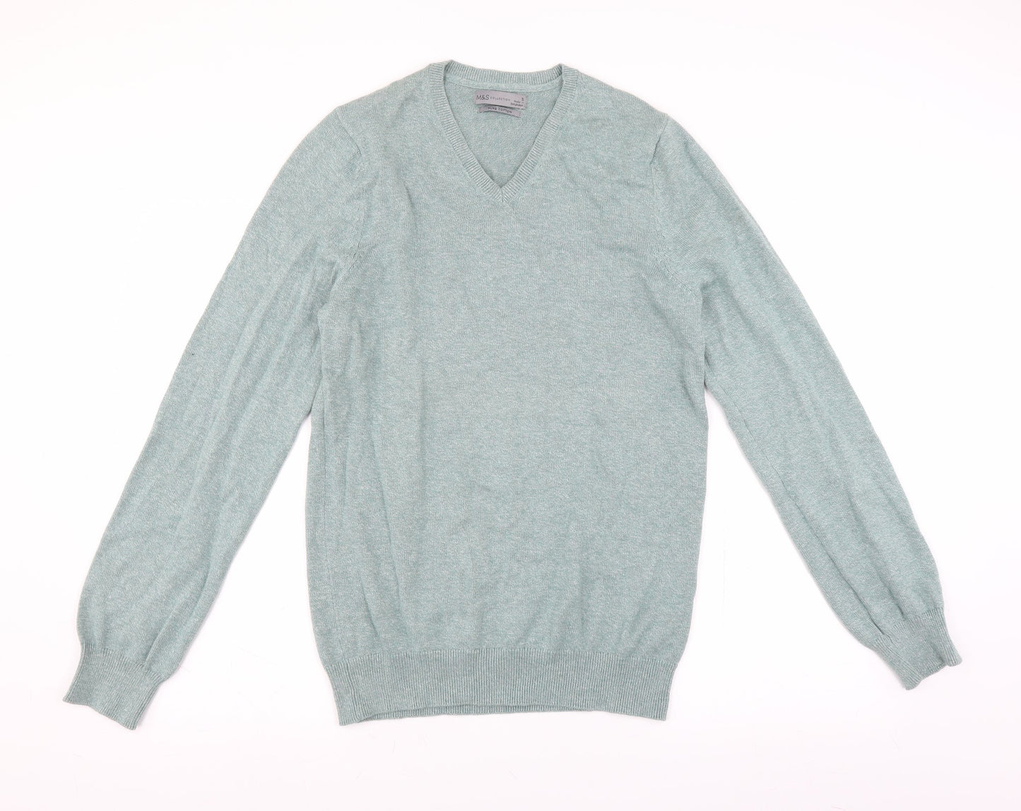 Marks and Spencer Mens Green   Pullover Jumper Size S