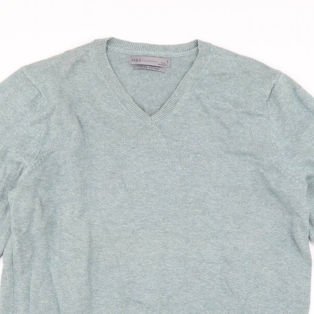 Marks and Spencer Mens Green   Pullover Jumper Size S