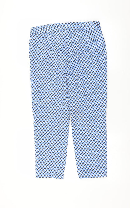 Womens UK Size 10 Marks and Spencer Regular Fit  Blue Trousers