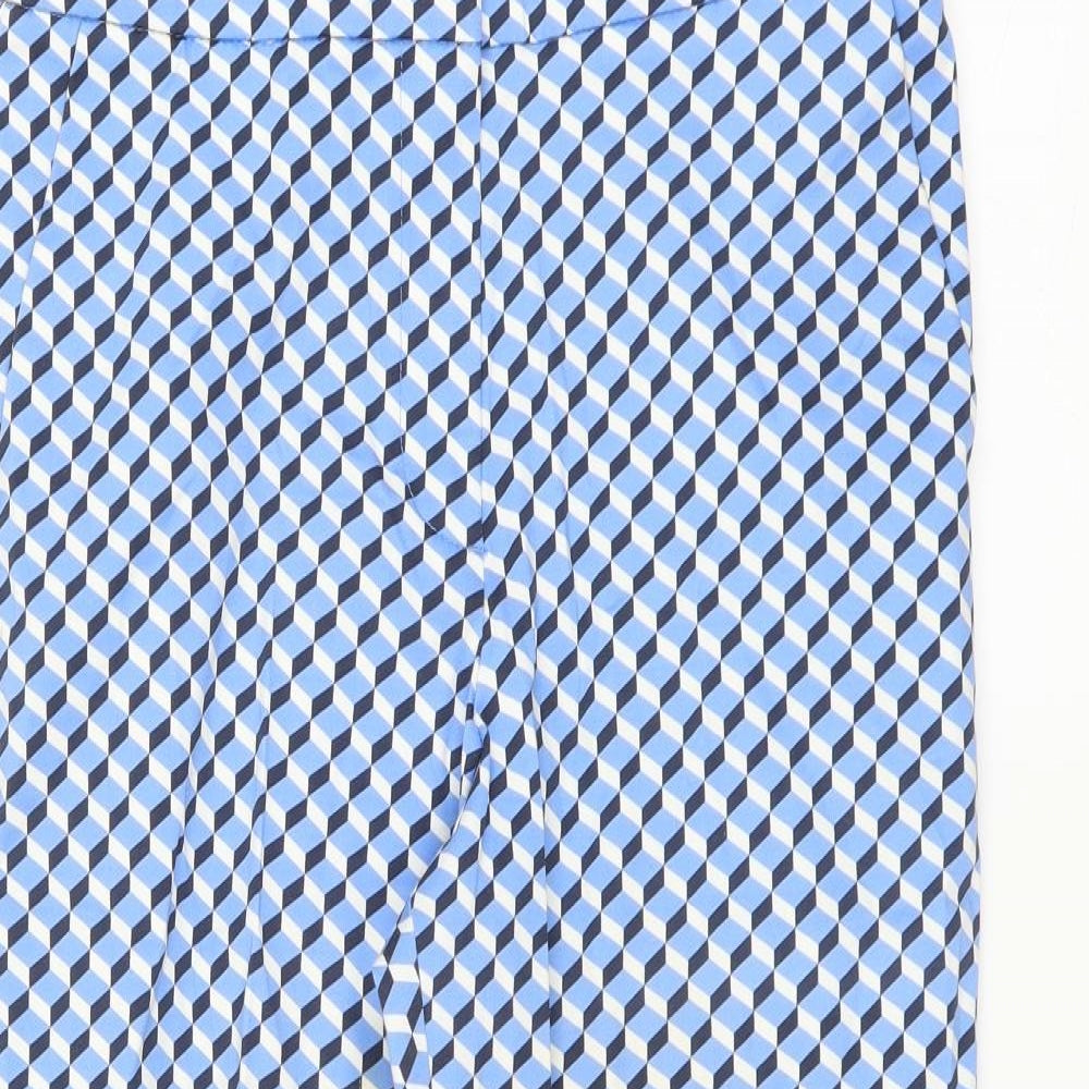 Womens UK Size 10 Marks and Spencer Regular Fit  Blue Trousers