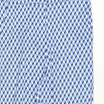 Womens UK Size 10 Marks and Spencer Regular Fit  Blue Trousers