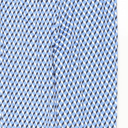 Womens UK Size 10 Marks and Spencer Regular Fit  Blue Trousers