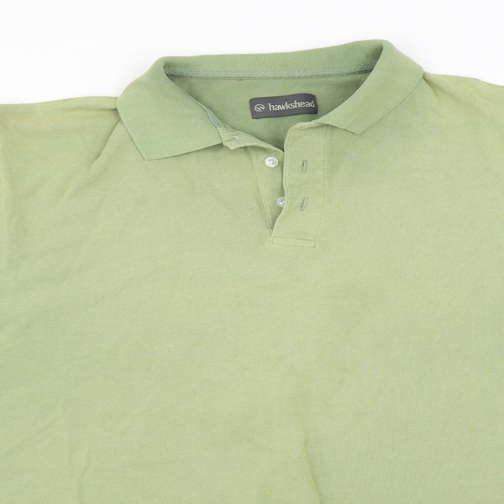 Hawkshead Mens Green    Polo Size L