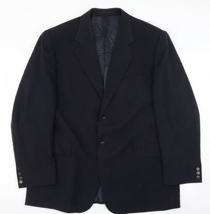 Mens UK Size 46 Preworn Regular Blue Suit Jacket