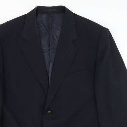 Mens UK Size 46 Preworn Regular Blue Suit Jacket