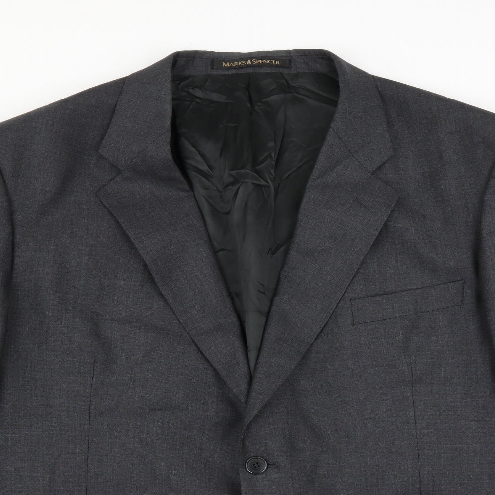 Mens UK Size 46 Marks and Spencer Regular Grey Suit Jacket