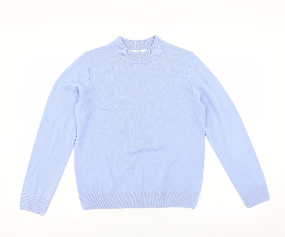 Marks & Spencer Womens Blue   Pullover Jumper Size 14