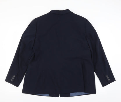 Mens UK Size 40 Preworn Regular Blue Suit Jacket