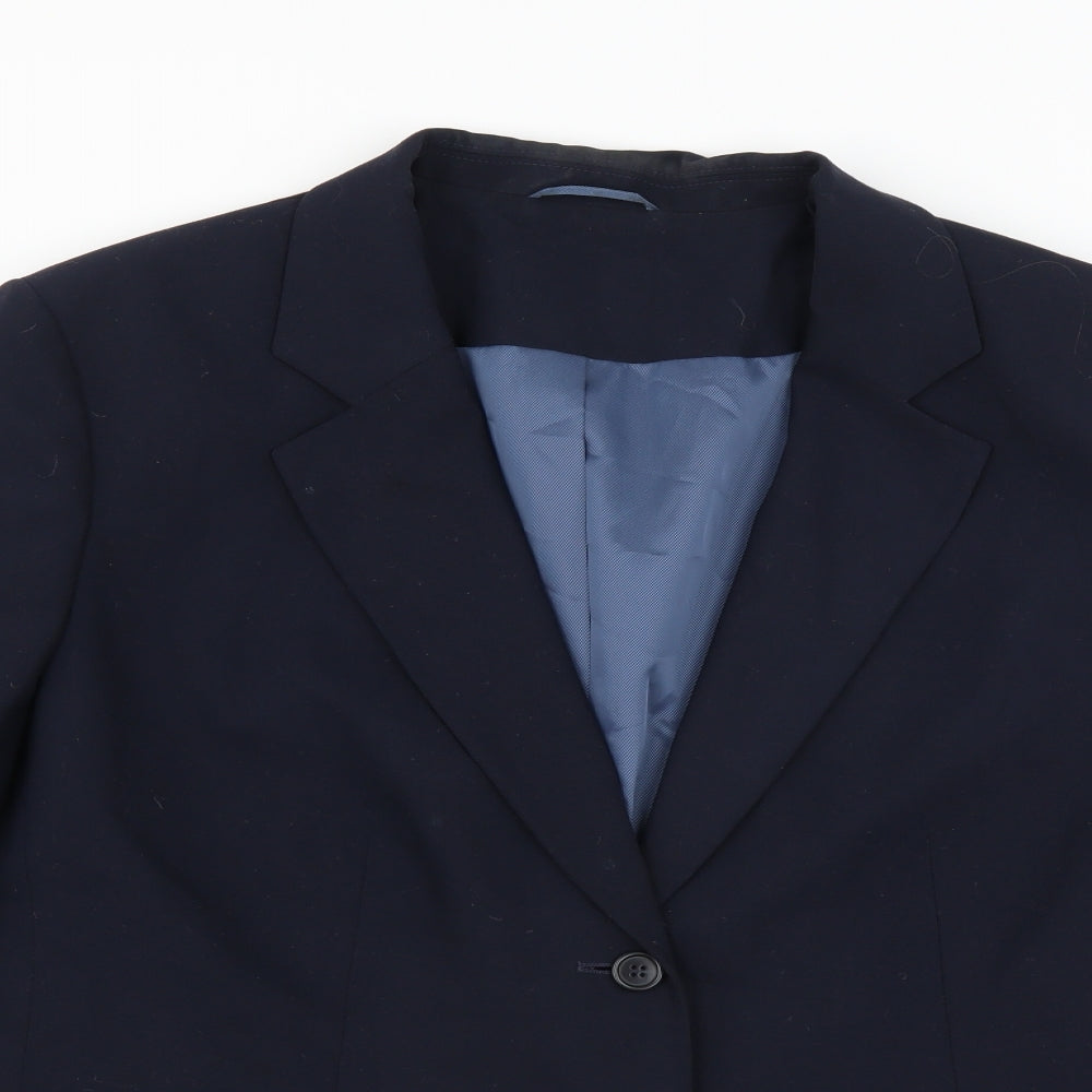 Mens UK Size 40 Preworn Regular Blue Suit Jacket
