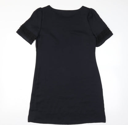 Marks and Spencer Womens Black   Shift  Size 12  - Ruffle Detail