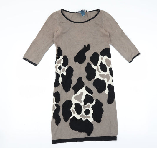 French Connection Womens Brown   Jumper Dress  Size XS
