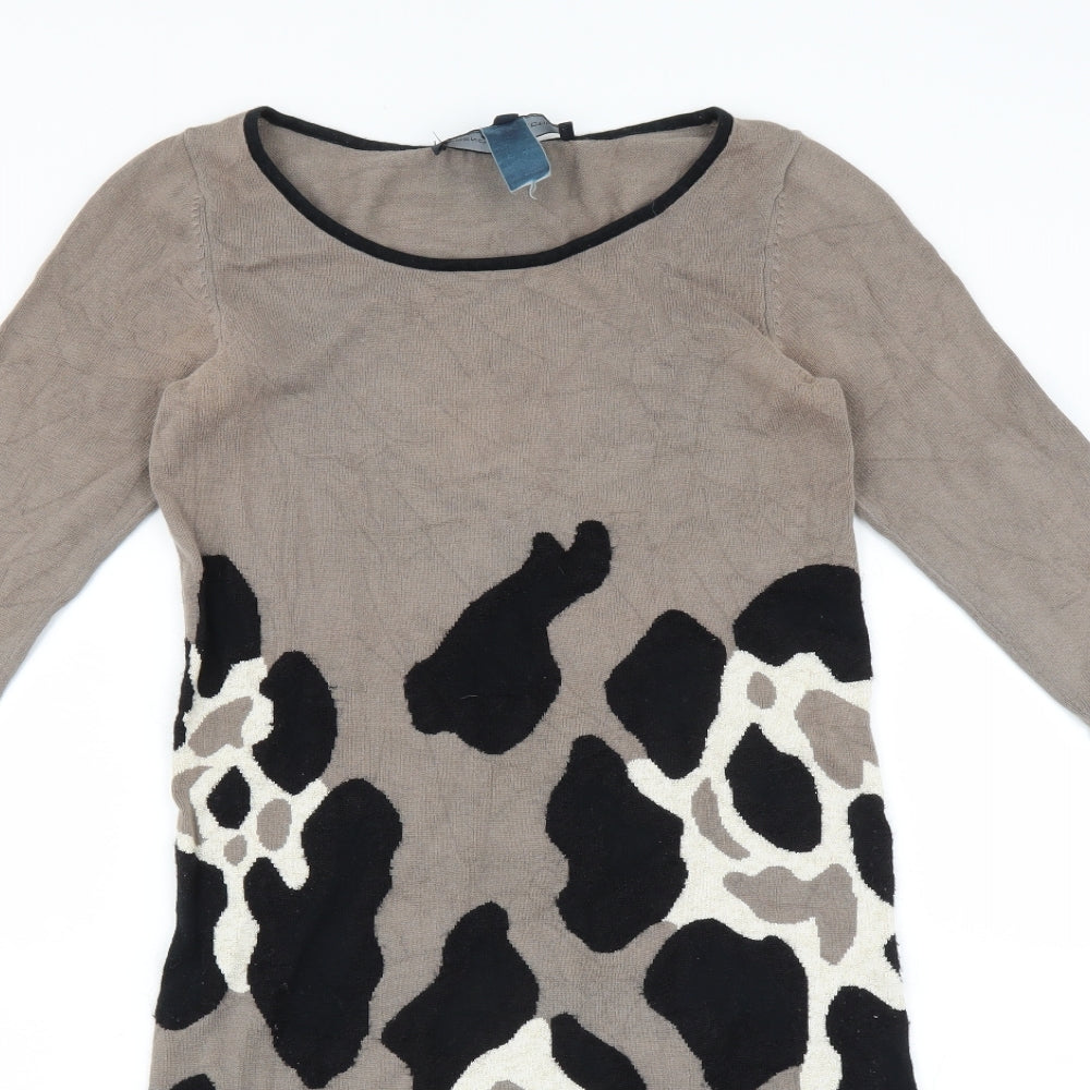 French Connection Womens Brown   Jumper Dress  Size XS