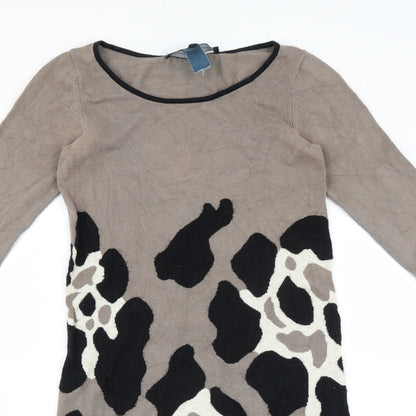 French Connection Womens Brown   Jumper Dress  Size XS