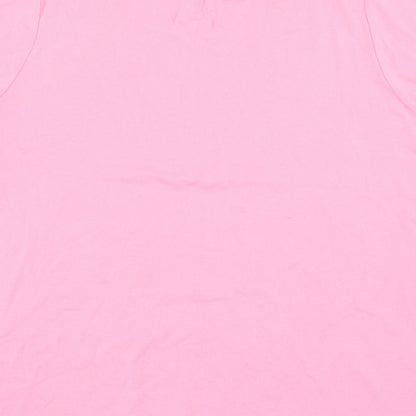 Womens UK Size 22 Evans Pink Basic T-Shirt