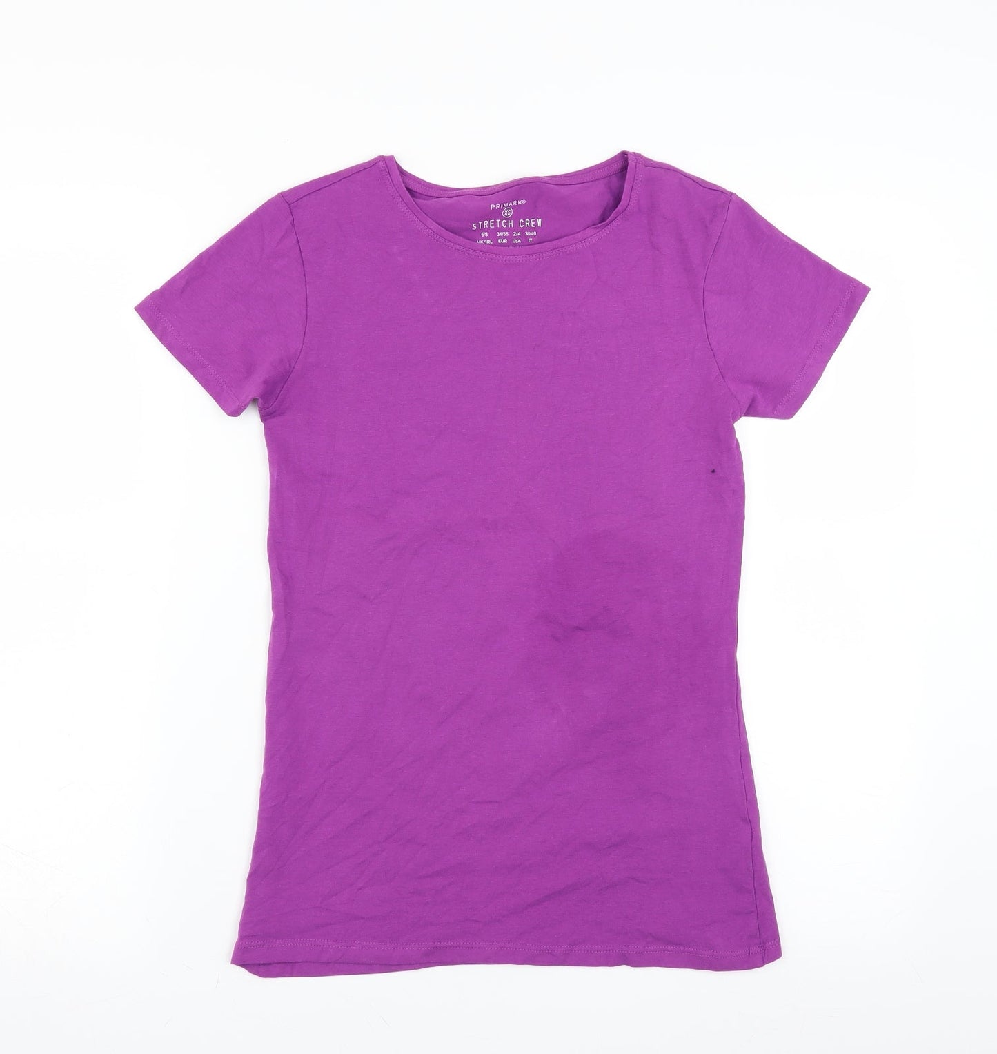 Primark Womens Purple   Basic T-Shirt Size XS