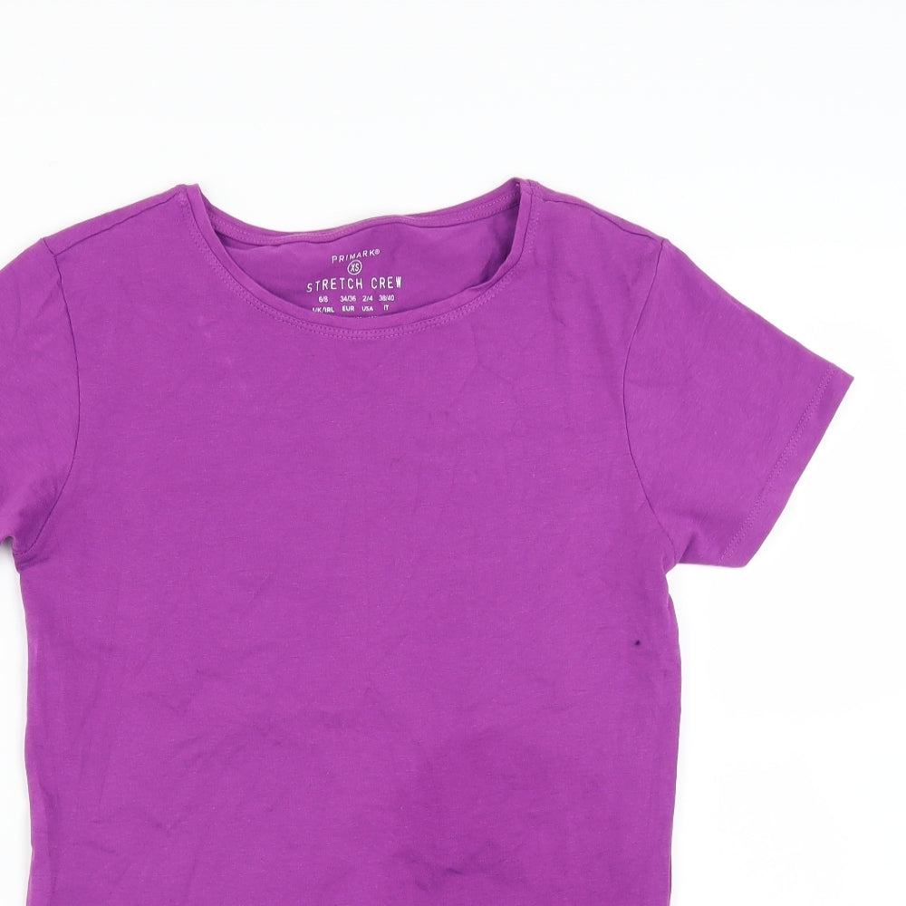 Primark Womens Purple   Basic T-Shirt Size XS