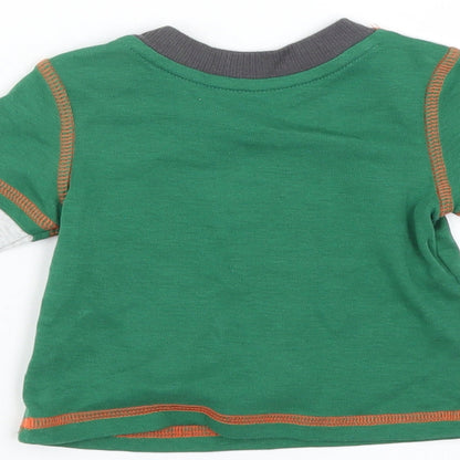 George Boys Green   Basic T-Shirt Size 0-3 Months  - Tigger Winnie the Pooh