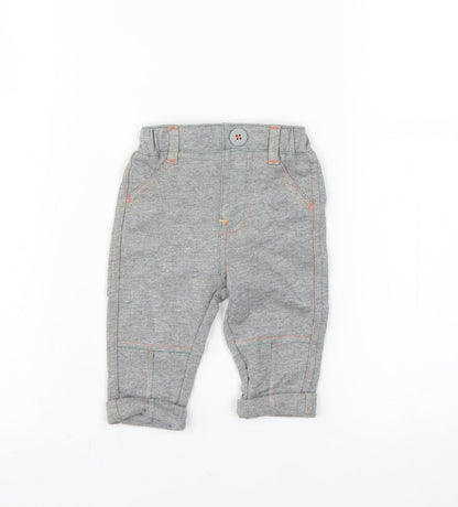 George Boys Grey   Jogger Trousers Size 0-3 Months