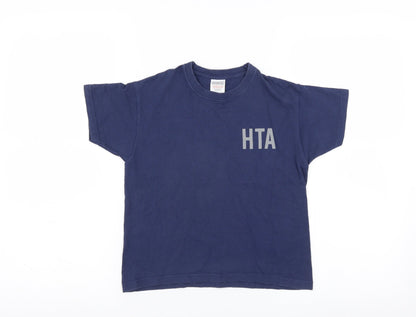 Preworn Boys Blue   Basic T-Shirt Size 5-6 Years  - HTA