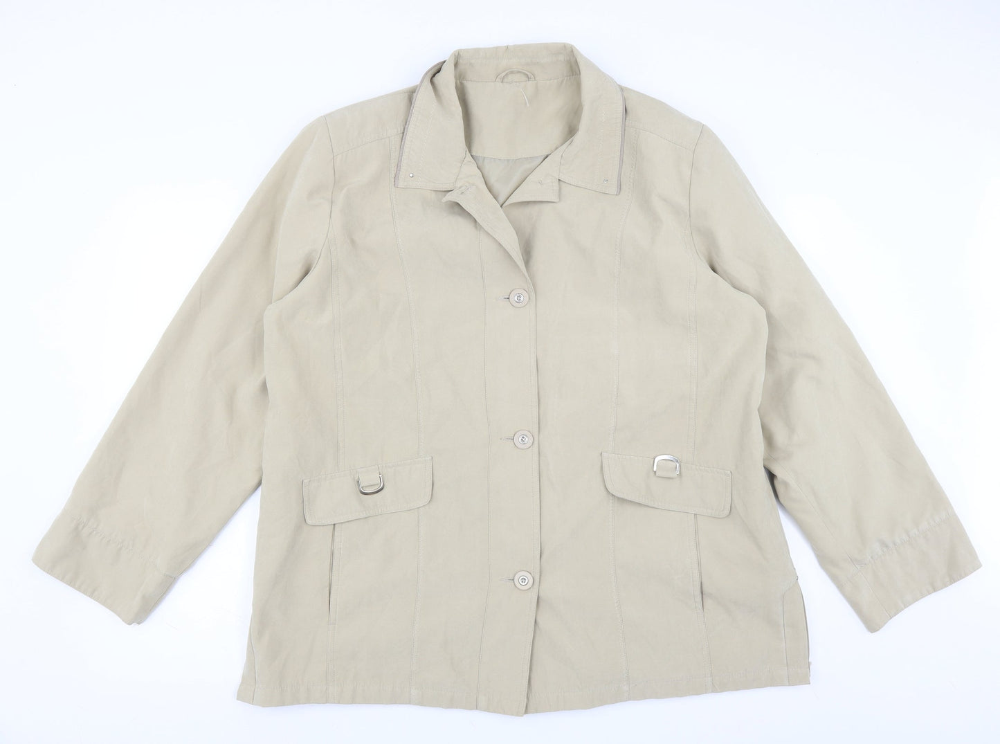Womens UK Size 20 Preworn Beige Jacket