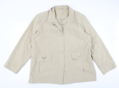 Womens UK Size 20 Preworn Beige Jacket