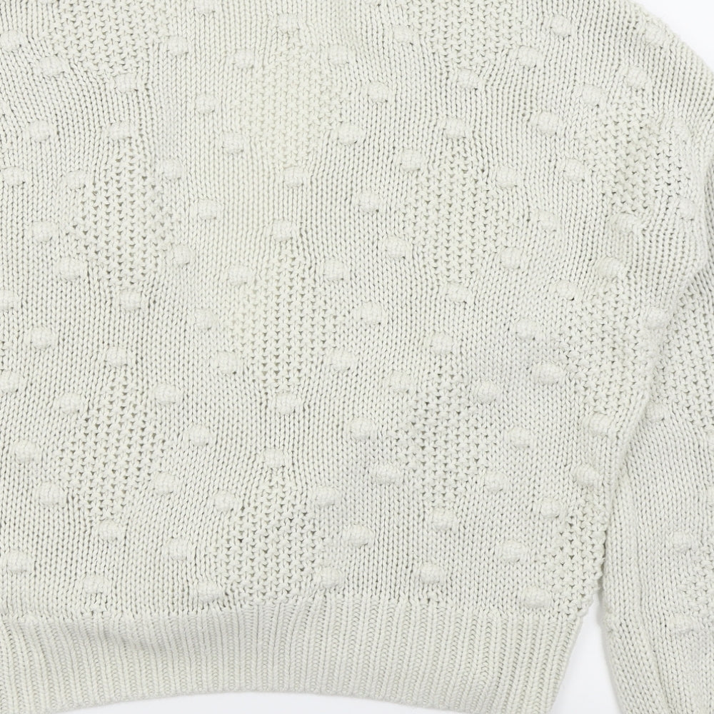 F&F Womens White   Cardigan Jumper Size 10