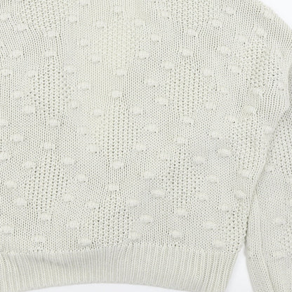F&F Womens White   Cardigan Jumper Size 10