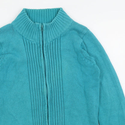 EWM Womens Blue   Full Zip Jumper Size 10