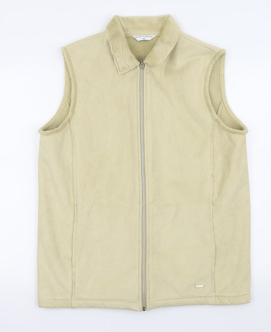 Womens UK Size 16 Alice Collins Beige Gilet