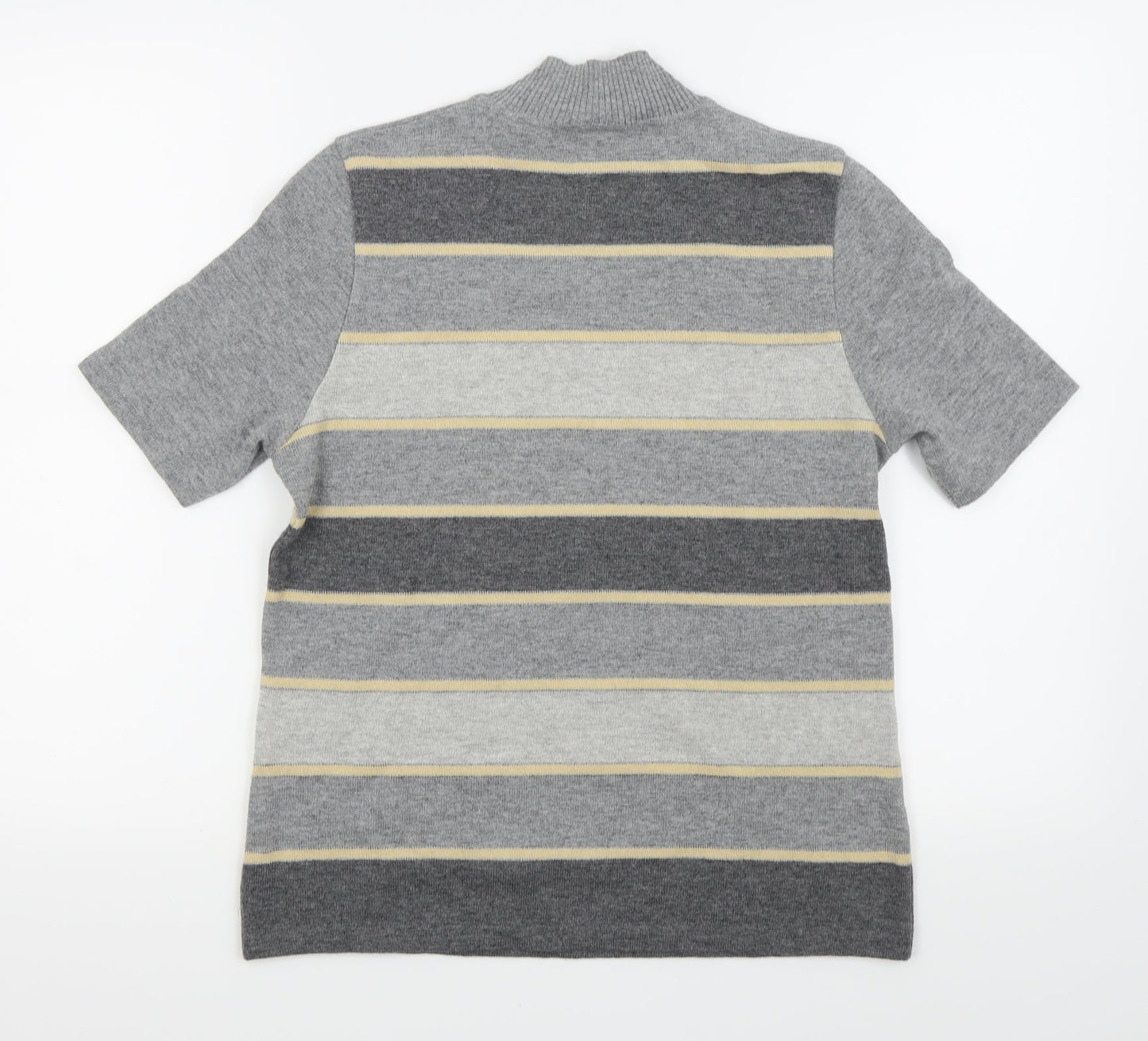 Womens UK Size 10 Basler Grey Basic T-Shirt