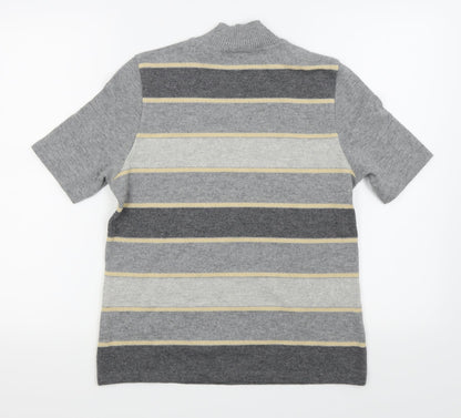 Womens UK Size 10 Basler Grey Basic T-Shirt
