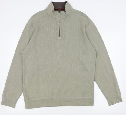 Blue Harbour Mens Green   Pullover Jumper Size M