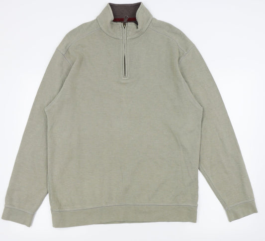 Blue Harbour Mens Green   Pullover Jumper Size M