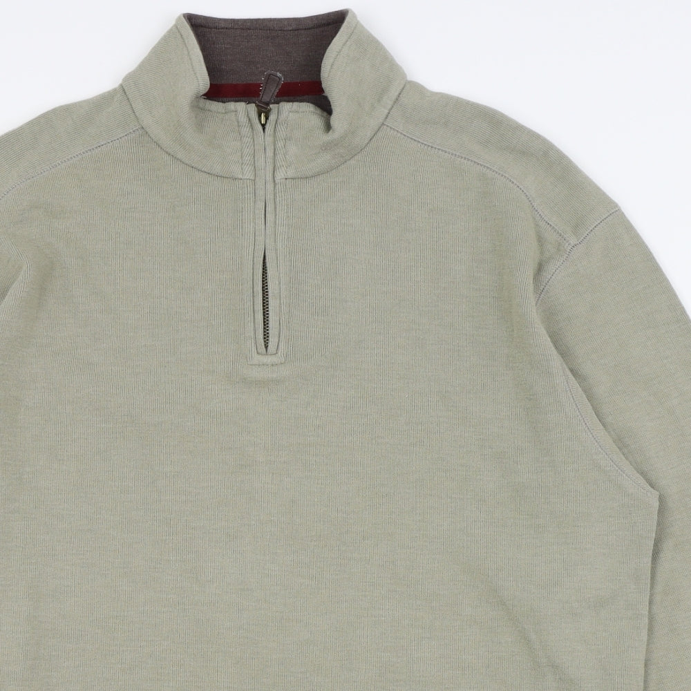 Blue Harbour Mens Green   Pullover Jumper Size M